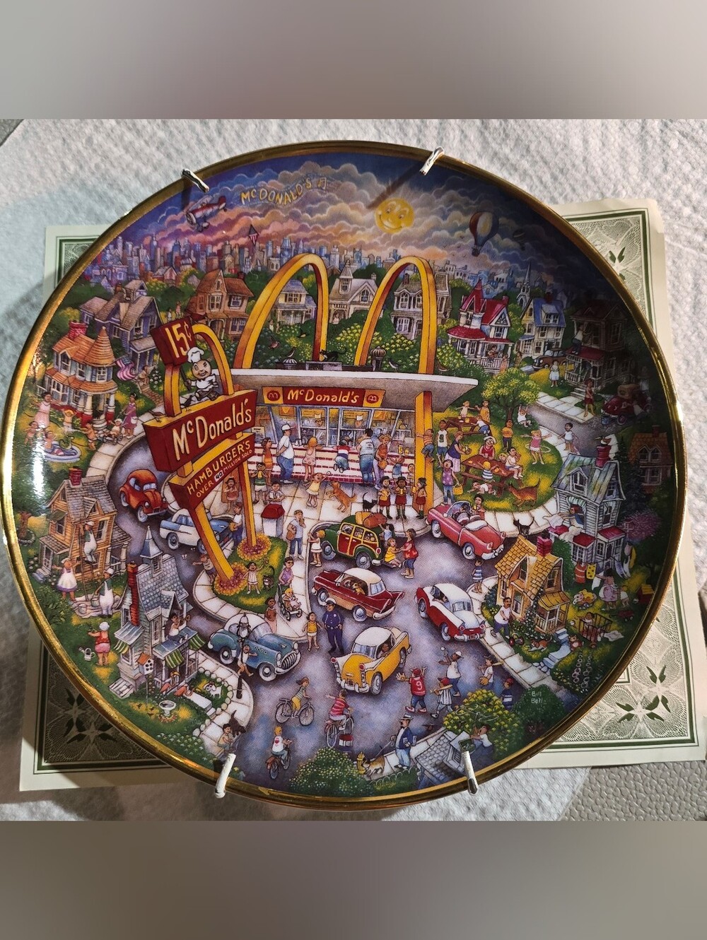 Golden Moments By Bill Bell Limited Edition Collector's Plate McDonald's